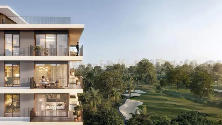 Golf Point in Emaar South: sports courts — project photograph 1