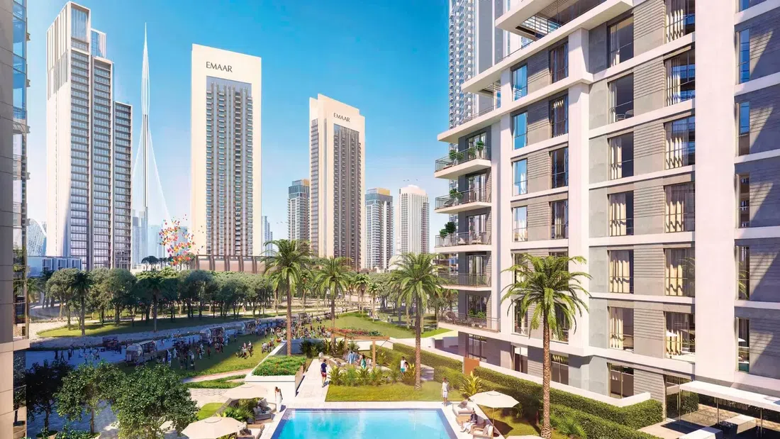 Dubai Creek Harbour'deki Island Park 2: peyzajlı bahçeler — 5. fotoğraf