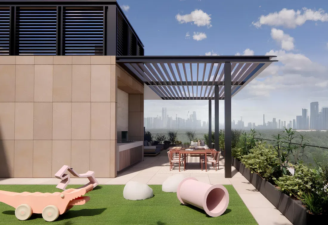 Tura Residence in Meydan (Nad Al Sheba 1): marble detailing — image 8