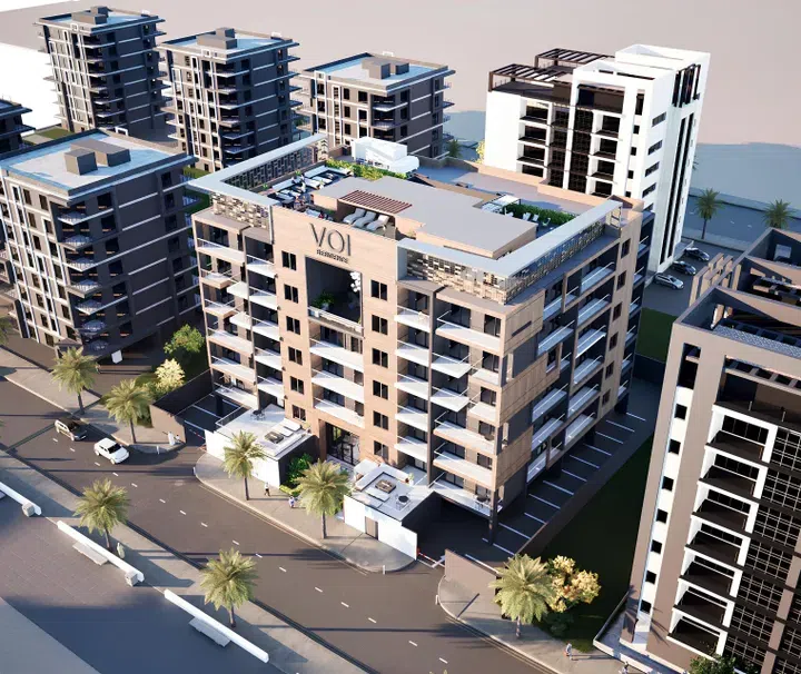 VOI Residence in Dubai South: yoga spaces — project photograph 1
