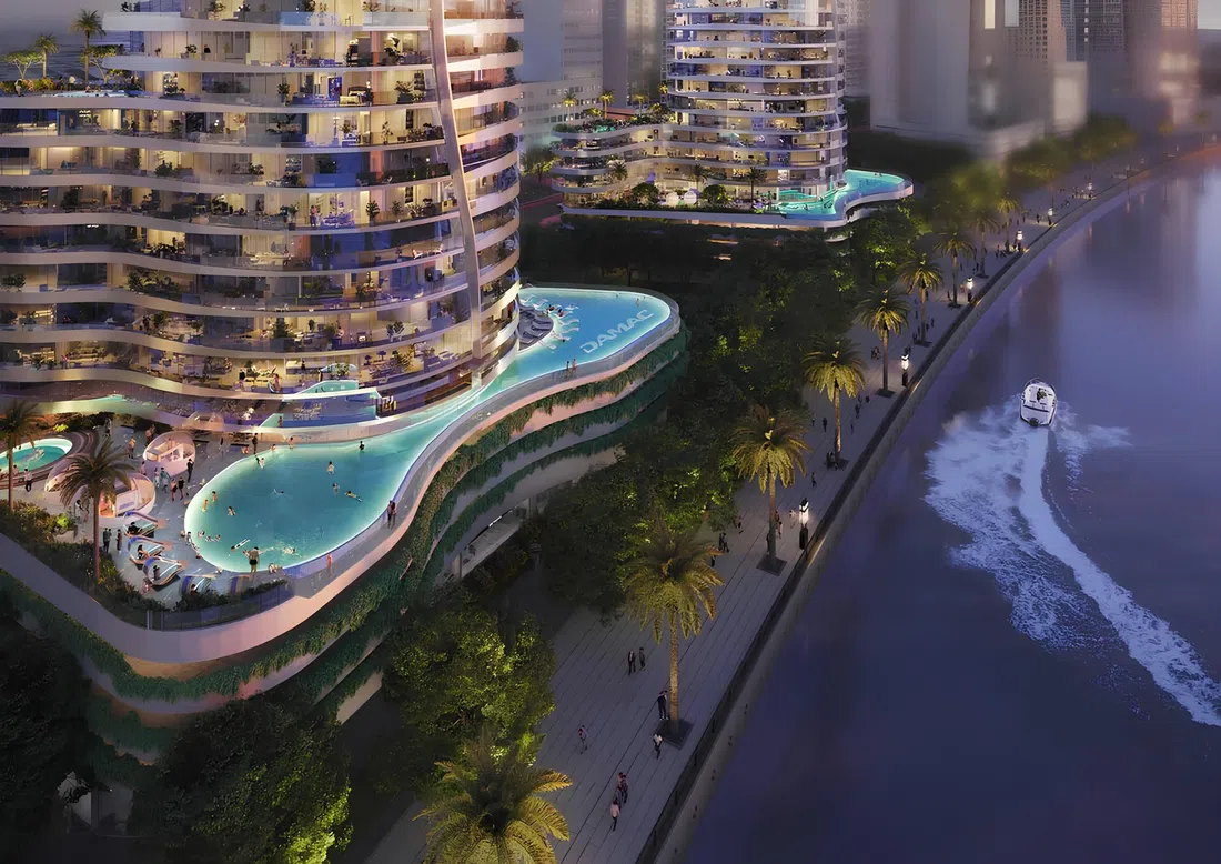 Business Bay'deki DAMAC «Canal Crown 2 - Altitude de Grisogono»: heykel mimarisi — 5. fotoğraf