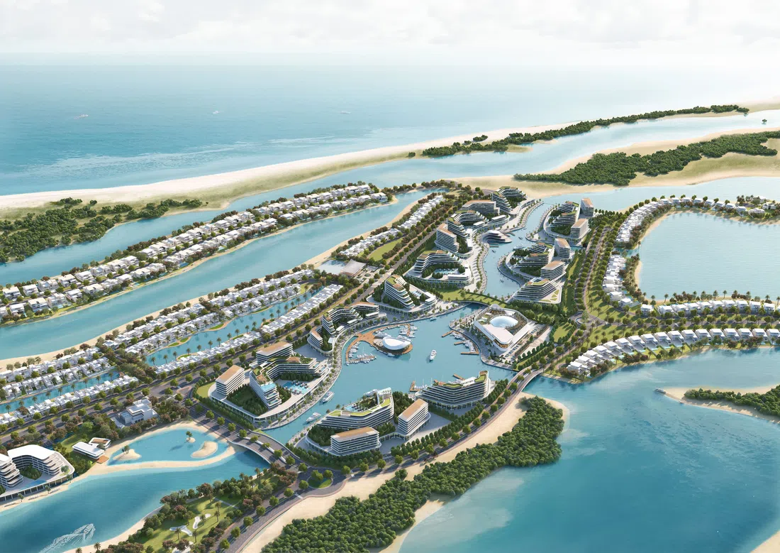 Pierside Marina Residences in Siniya Island: landscaped gardens — image 11