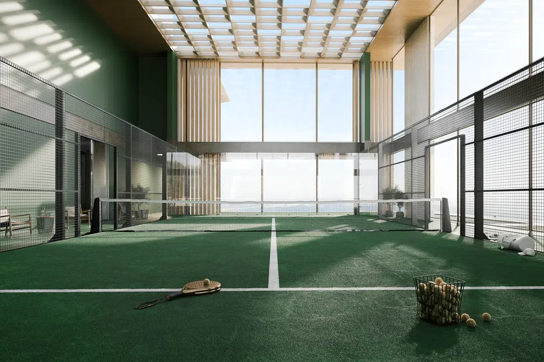 Omoria Private Residences in Dubai Islands: sports courts — image 11