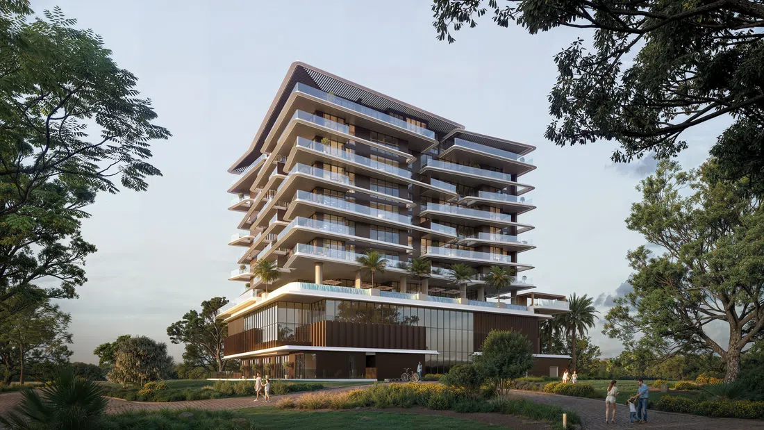 Isolana Residences in Dubai Islands: yoga spaces — project photograph 1