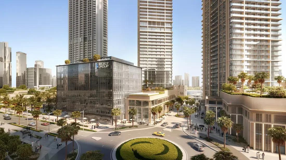 Peninsula Four, The Plaza in Business Bay: landscaped gardens — image 12