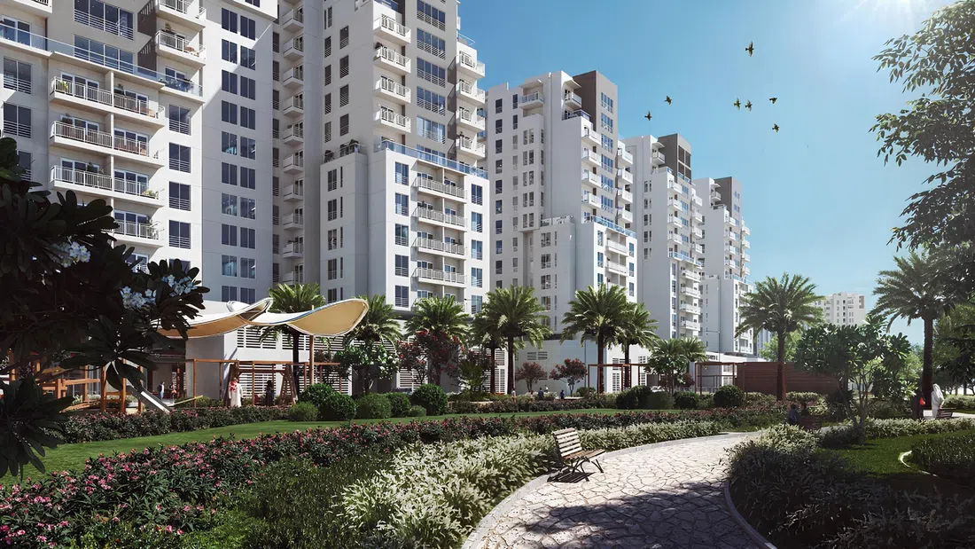 South Garden Buildings D&E in Wasl Gate: landscaped gardens — image 7