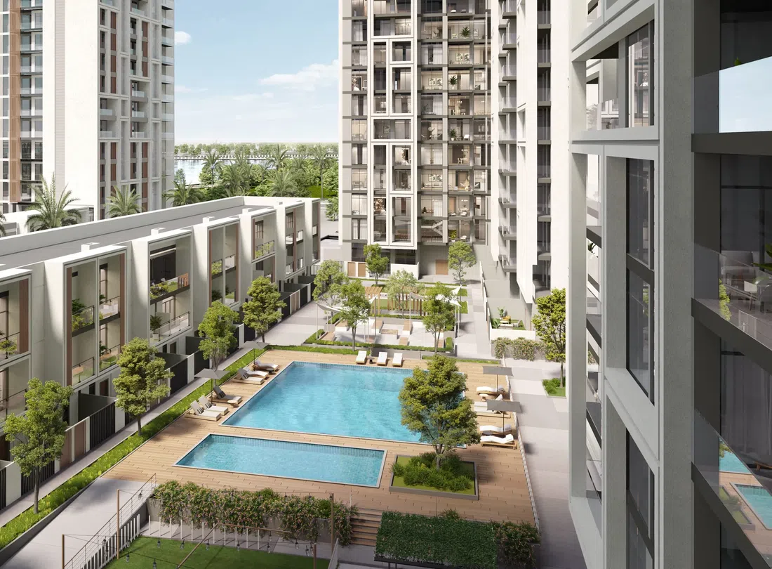 Selina Bay in Yas Island: landscaped gardens — image 4