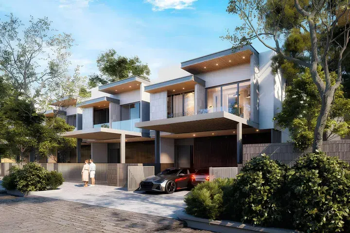 Pinewood Estate Homes in Jumeirah Golf Estates – The Next Chapter: landscaped gardens — image 3
