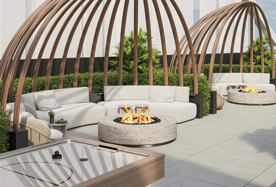 Dubailand Residence Complex'deki Floareá Oasis: yoga alanları — 6. fotoğraf