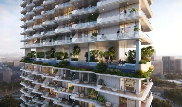 Dubailand Residence Complex'deki Cove Living Residence: peyzajlı bahçeler — 2. fotoğraf