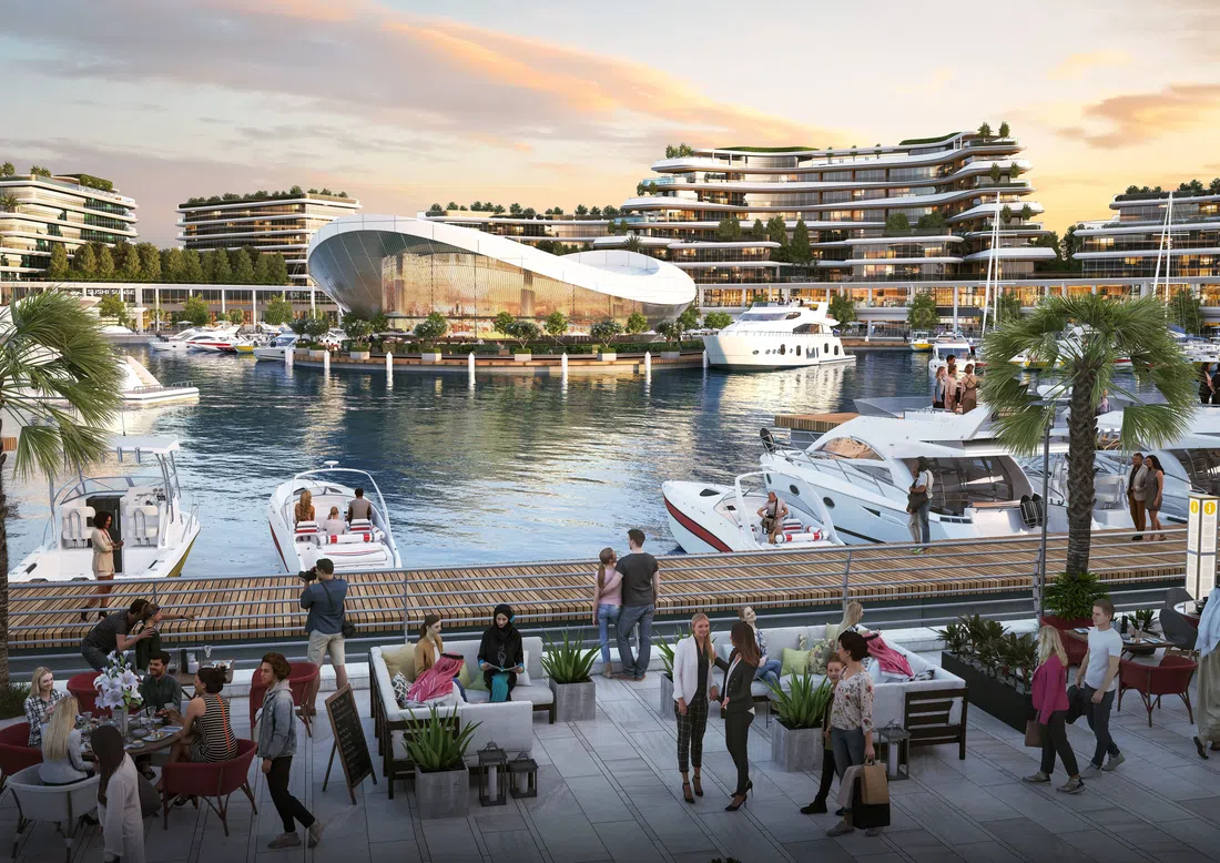 Siniya Island'deki Canalside Marina Residences: peyzajlı bahçeler — 9. fotoğraf