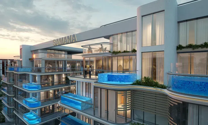Samana Rome in MBR District 11: landscaped gardens — project photograph 1