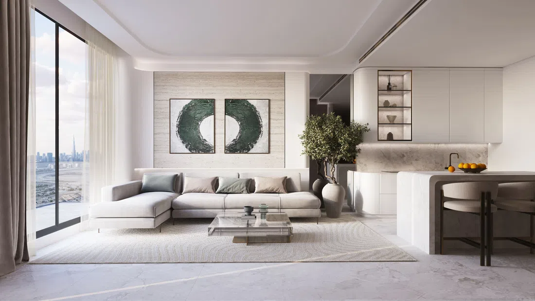 Binghatti Pinnacle in Al Jaddaf: natural finishes — image 12