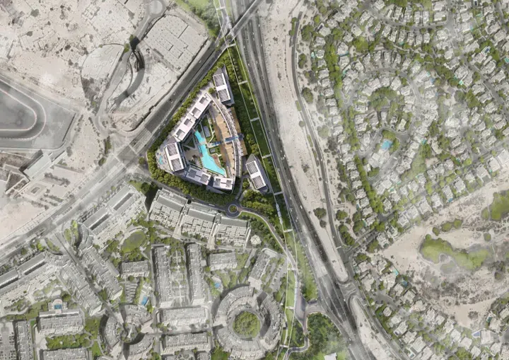 Orbis in Dubai Motor City: yoga spaces — project photograph 1
