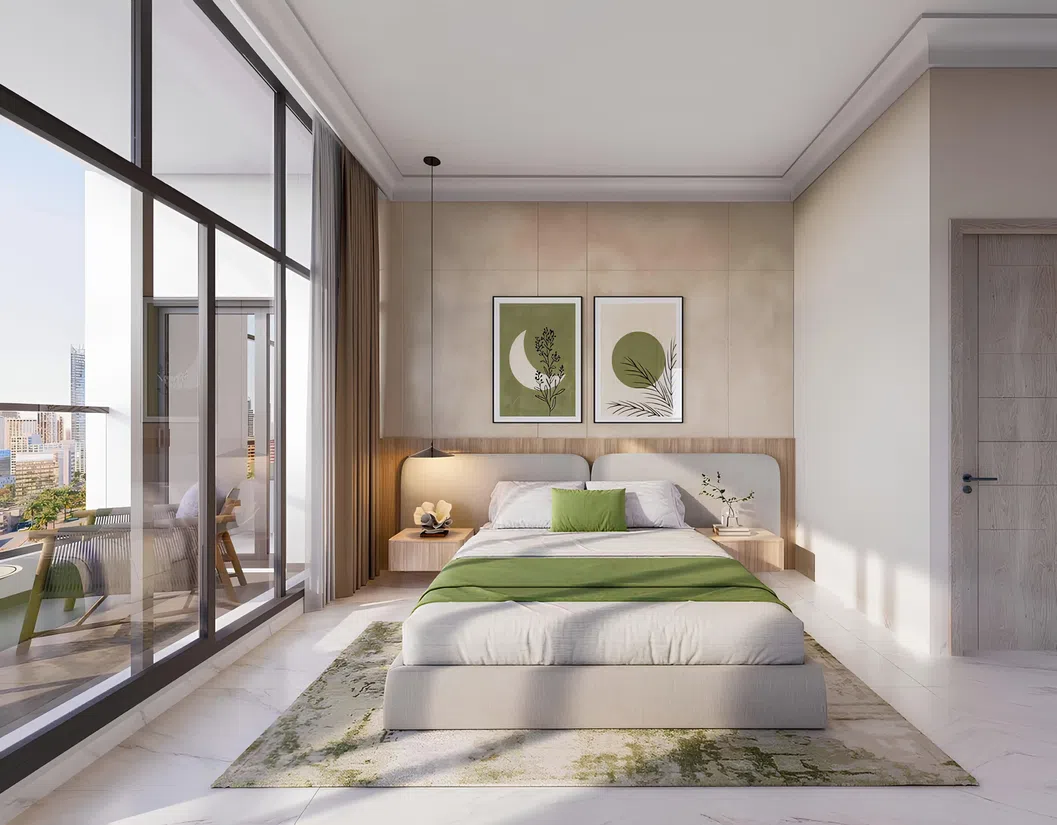 Purvanchal Triana Residences in Jumeirah Garden City: landscaped gardens — image 12