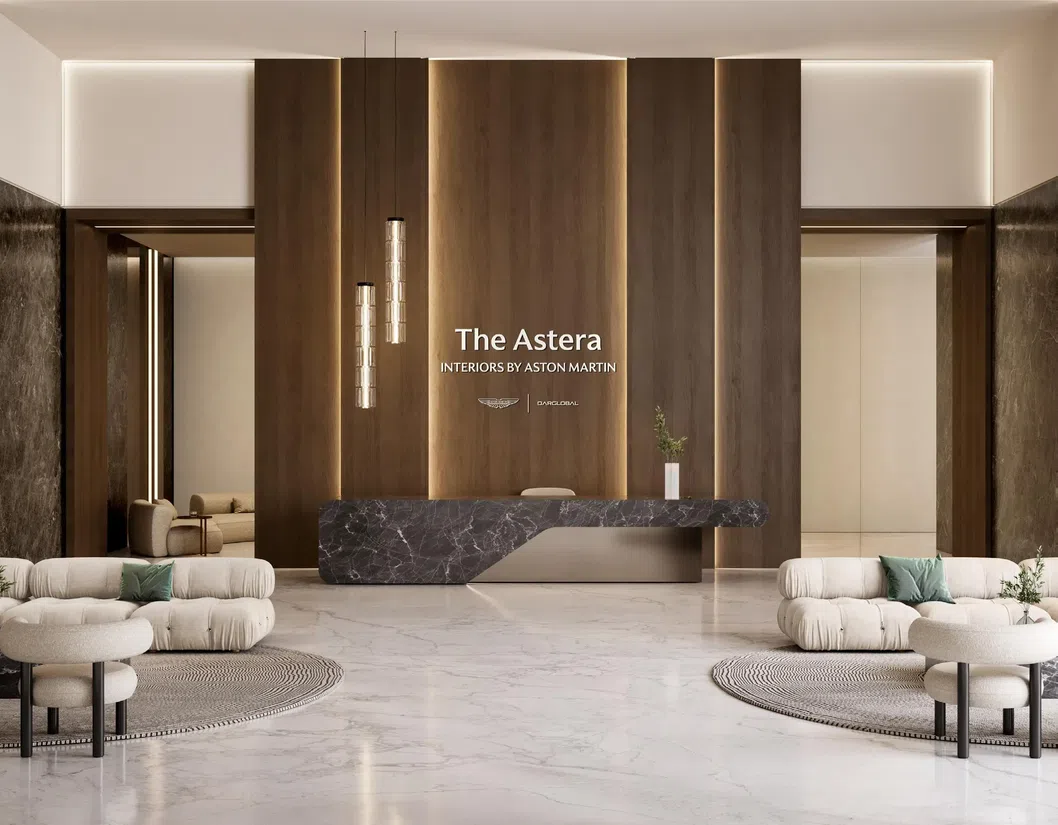 Al Marjan Island'deki DARGLOBAL “The Astera”: mermer detaylandırma — 7. fotoğraf