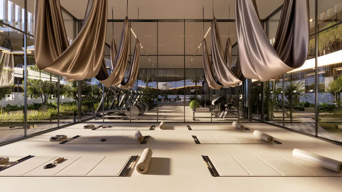Oasis Residences in Dubai South: yoga spaces — image 4