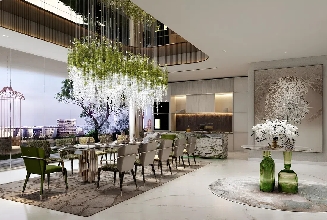 DAMAC «Bay 2 by Cavalli» in Dubai Harbour: yoga spaces — image 6