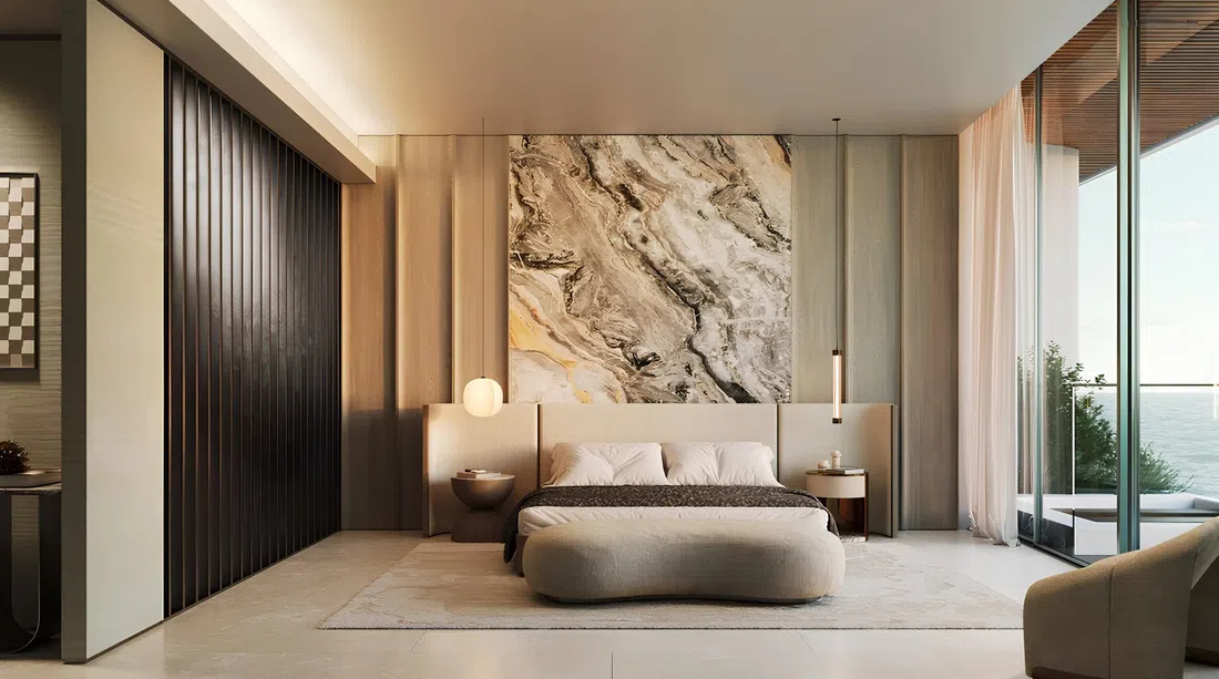 Lia in Dubai Islands: expansive glazing — image 8