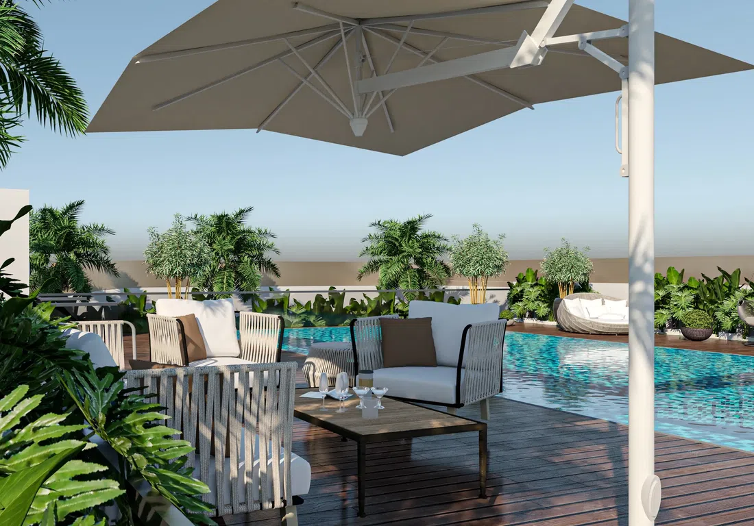 Elevia Residences in Warsan 4: landscaped gardens — image 8