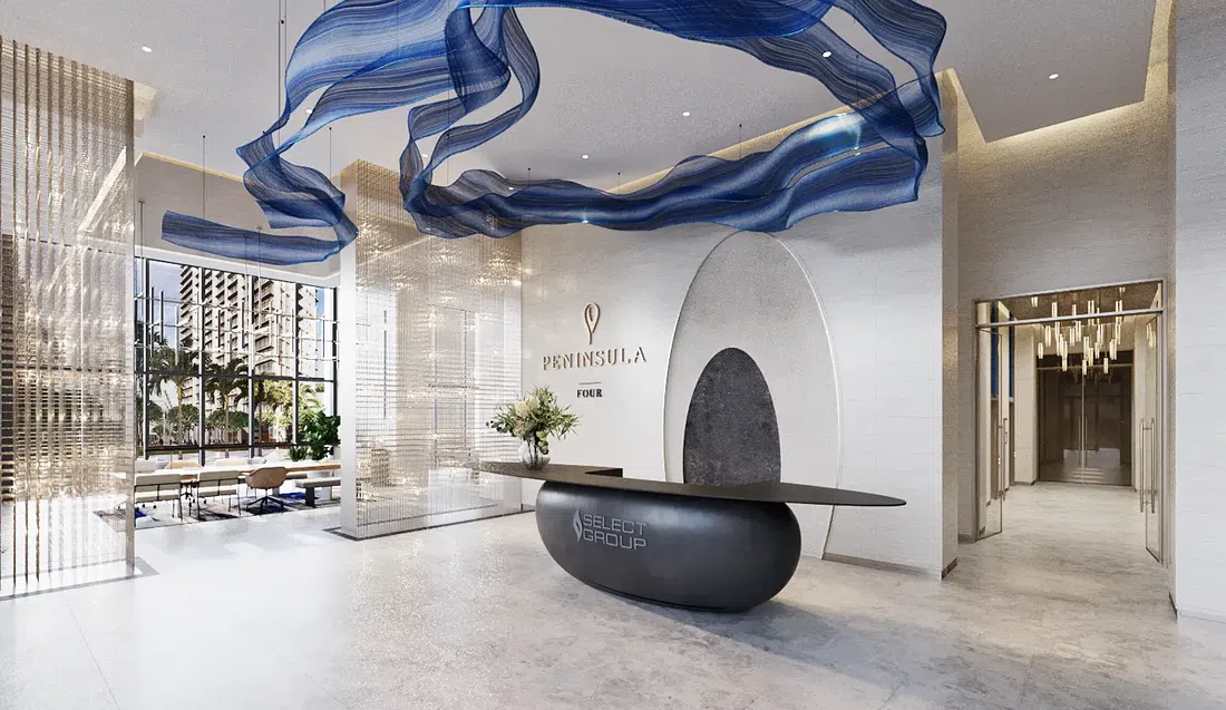 Peninsula Four, The Plaza in Business Bay: landscaped gardens — image 9