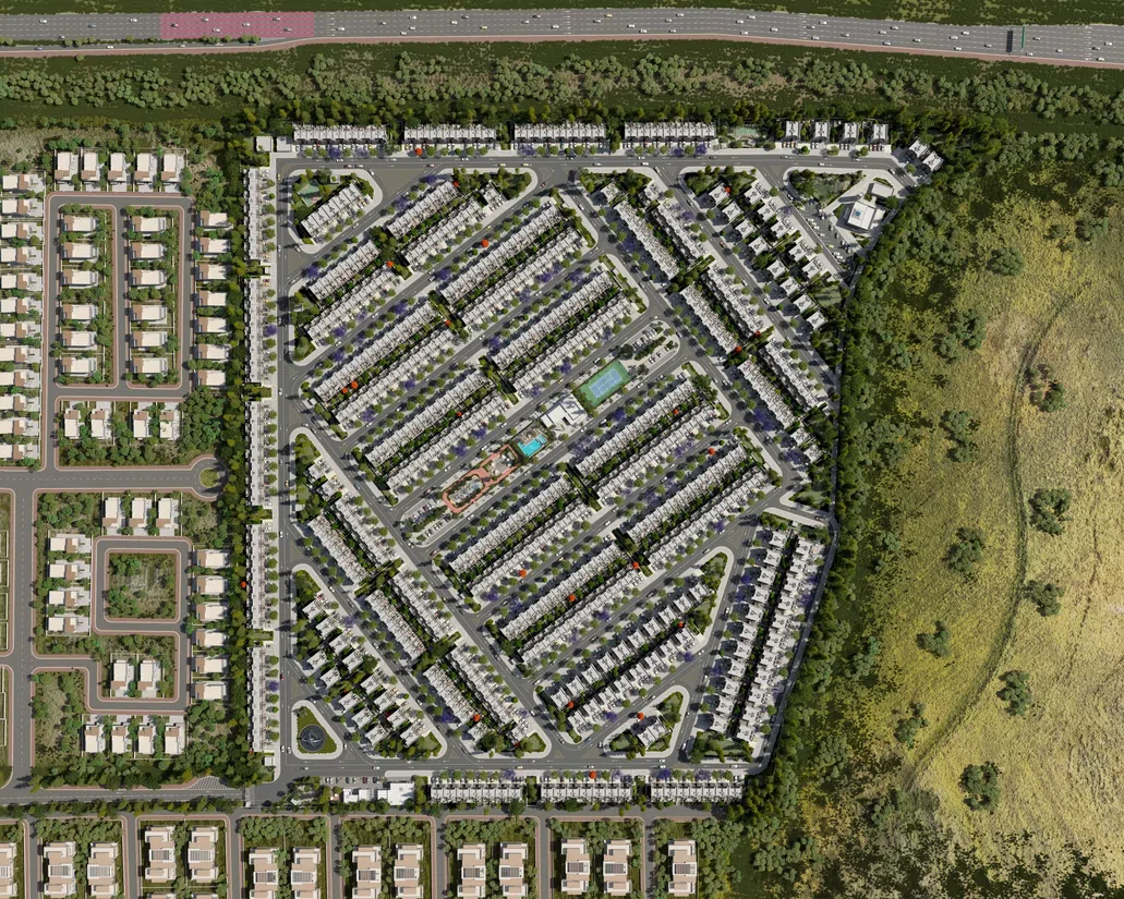 Reportage Hills in Damac Lagoons: landscaped gardens — image 4