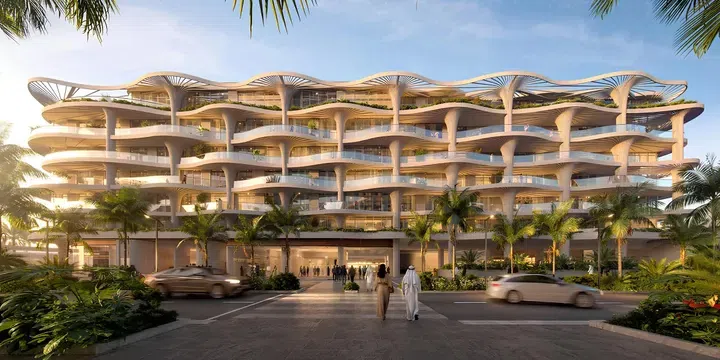 Sheltered building entrance — Mamsha Palm Sheltered building entrance — Mamsha Palm
