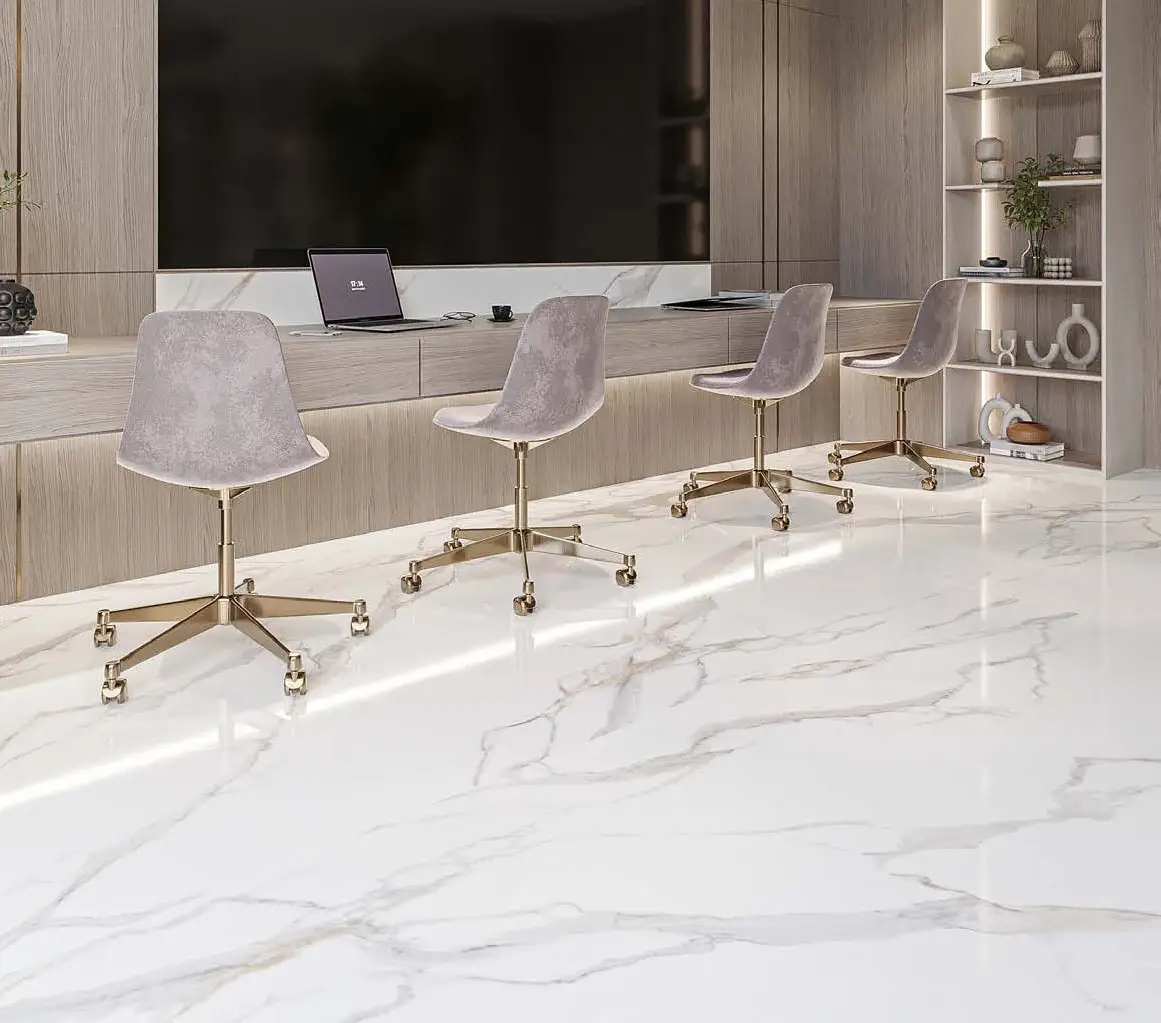 Shared workspace with desk seating shown in the AYS DEVELOPERS "Q Gardens Lofts 2" catalogue, Dubai